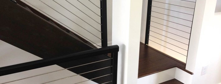 Residential Cable Railings on Stairs