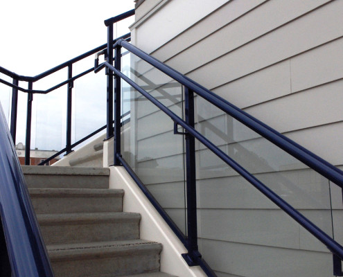 Glass Railing & Handrail on Stairs
