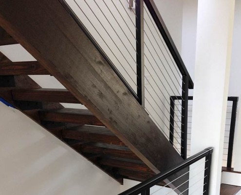 Interior Cable Railing for Stairs