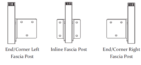 Excell’s Standard Fascia Mounted posts