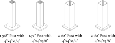 Railing Post Styles